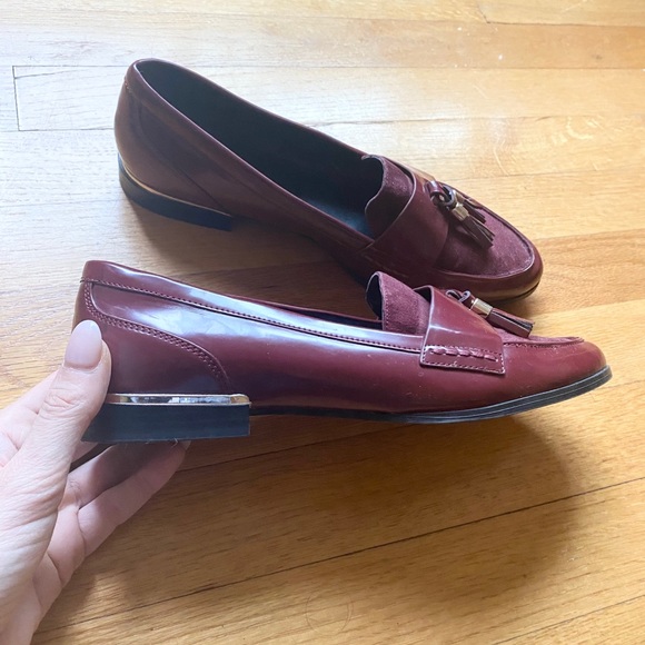 Burgundy vegan leather - Picture 1 of 5